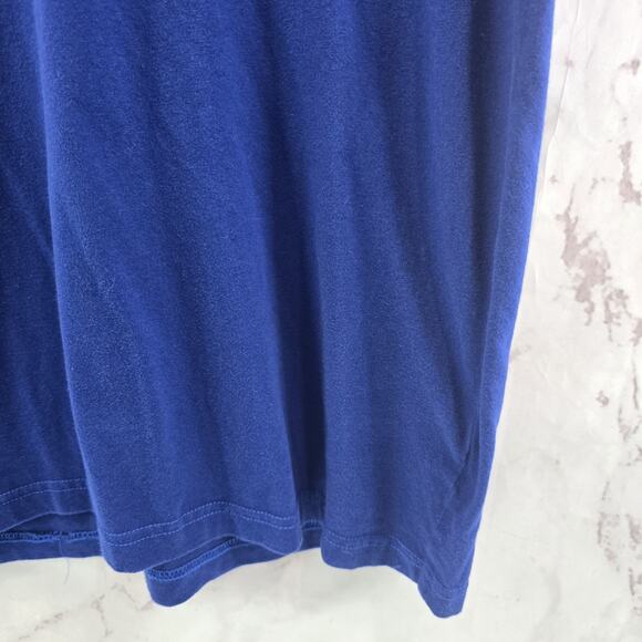 Everlane T Shirt Mens XL Blue Short Sleeve Crew Organic Cotton Cobalt - Picture 4 of 8